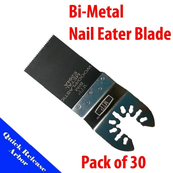 MTP ?  Pack 30X Bi-metal Quick Release Universal Fit Multi Tool Oscillating Multitool Saw Blade for Craftsman Rockwell Hyperlock Porter Cable Black & Decker t Ridgid Ryobi Bosch Tool Free System