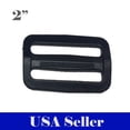 thumbnail image 1 of MTP ® Triglides Webbing Slides 2" (5cm) Tri Glides Black Plastic Adjuster Fastener, 1 of 3
