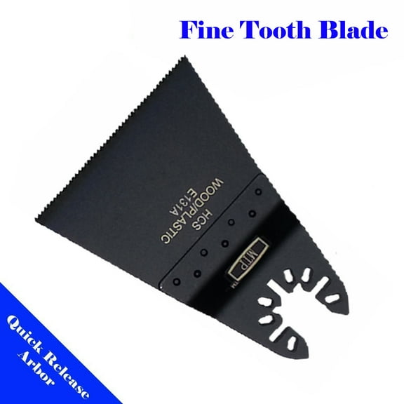 MTP ? Wide Fine Tooth Standard Quick Release Arbor Universal Fit Multi Tool Oscillating Multitool Wood Saw Blade for Craftsman Rockwell Hyperlock Porter Cable Black & Decker lt Fein Bosch