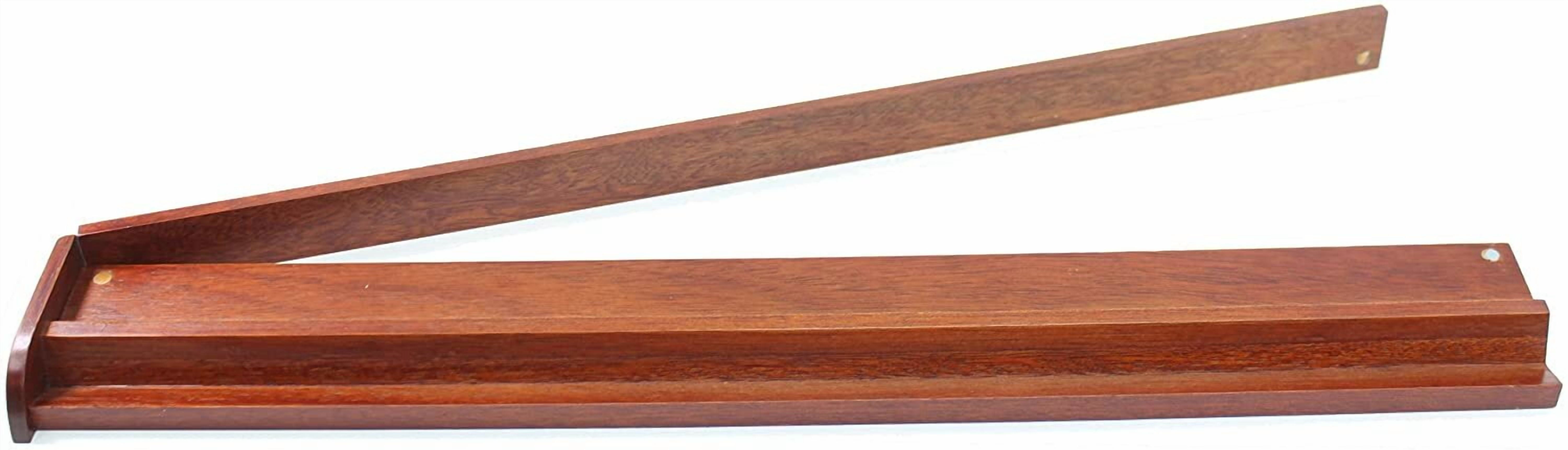 MTPC-2 Set of 4 18" Natural Color Wooden American Mahjong Racks with Attachable Pushers
