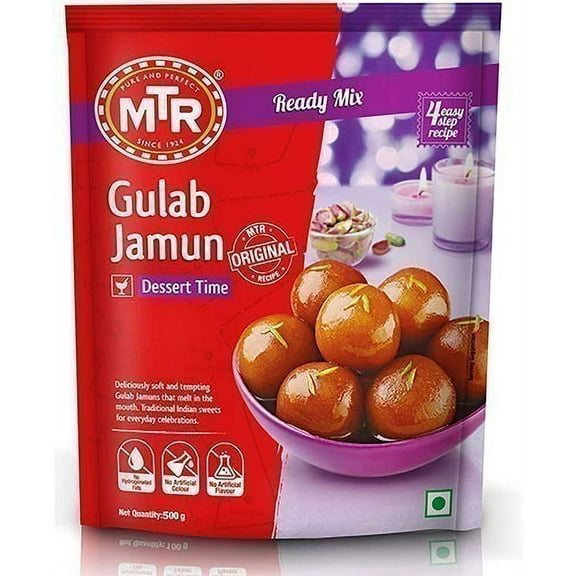 MTR Gulab Jamun Mix - Large Pack 500 gm pouch Pack of 2