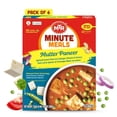 thumbnail image 1 of MTR Mutter Paneer - Spiced Green Peas & Cottage Cheese in Gravy - Tasty Indian Meal with No Added Preservatives - A Quick Meal Suitable for Vegetarians, Ready in Minutes! (300g, Pack of 6), 1 of 8