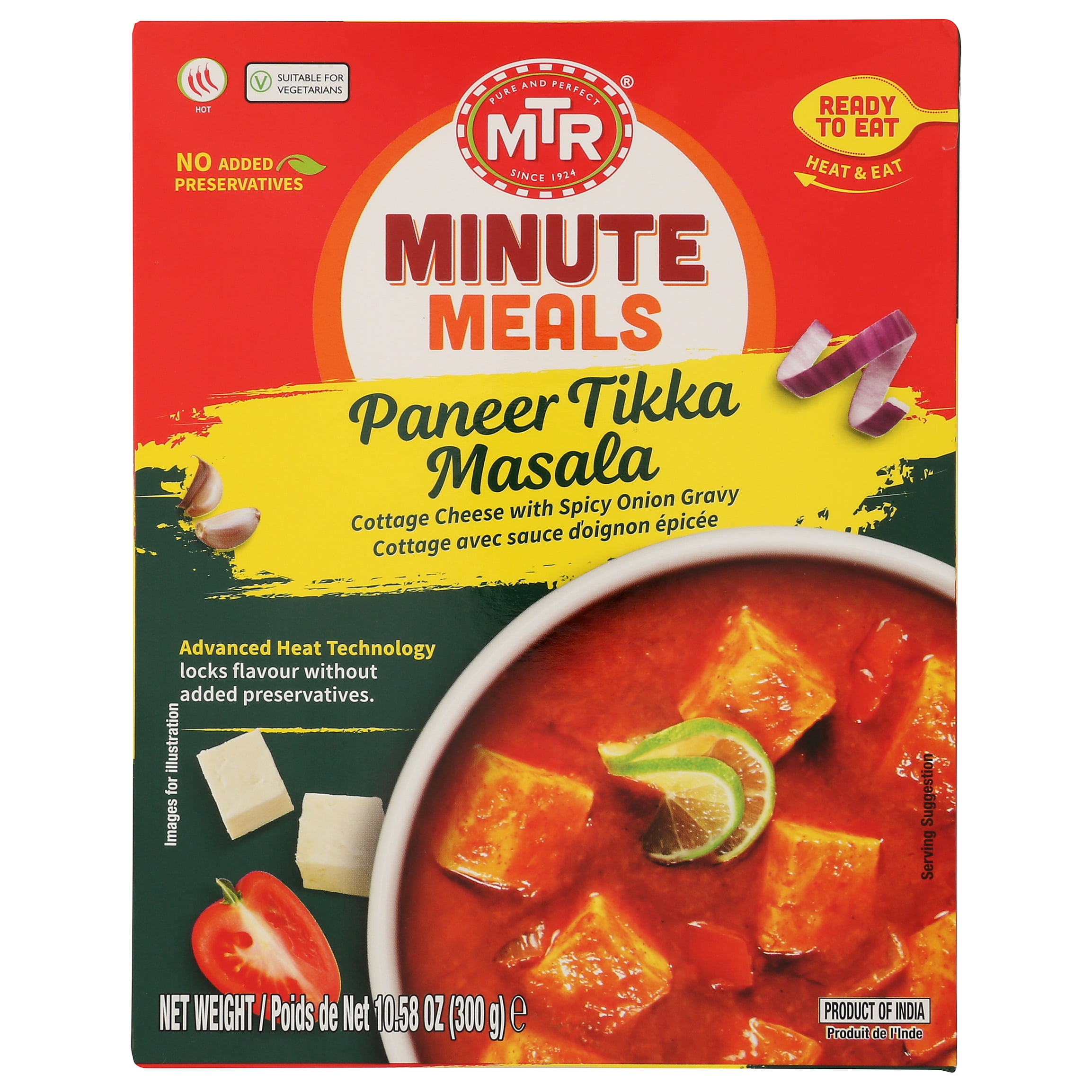 MTR Minute Meals Paneer Tikka Masala Ready to Eat, 10.58 Oz