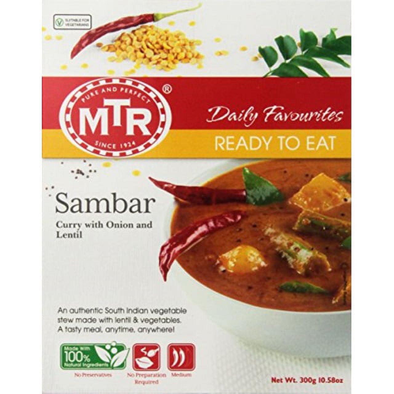MTR Ready To Eat Sambar 300 gms