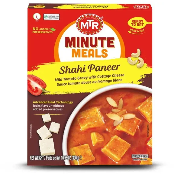MTR Shahi Paneer (Ready-to-Eat) 10.5 oz box Pack of 4