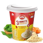 MTR 3 Minute Veggie Poha (80g, Pack of 1) – Instant Indian Breakfast, No Preservatives, Just Add Hot Water, Ready in 3 Minutes, 100% Vegetarian Meal