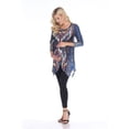 thumbnail image 1 of MTRPS1300-01-3XL Maternity Arlene Tunic Top, Blue Multi - 3X, 1 of 1