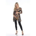 thumbnail image 1 of MTRPS1300-03-1XL Maternity Arlene Tunic Top, Brown Multi - 1X, 1 of 1