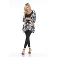 thumbnail image 1 of MTRPS1301-08-1XL Maternity Ganette Tunic Top, Black & White - 1X, 1 of 1