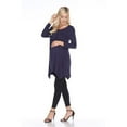 thumbnail image 1 of MTRPS1302-02-5XL Maternity Kayla Tunic Top, Navy - 5X, 1 of 1