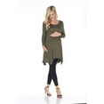 thumbnail image 1 of MTRPS1302-05-2XL Maternity Kayla Tunic Top, Olive - 2X, 1 of 1