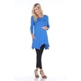thumbnail image 1 of MTRPS1302-08-4XL Maternity Kayla Tunic Top, Royal - 4X, 1 of 1