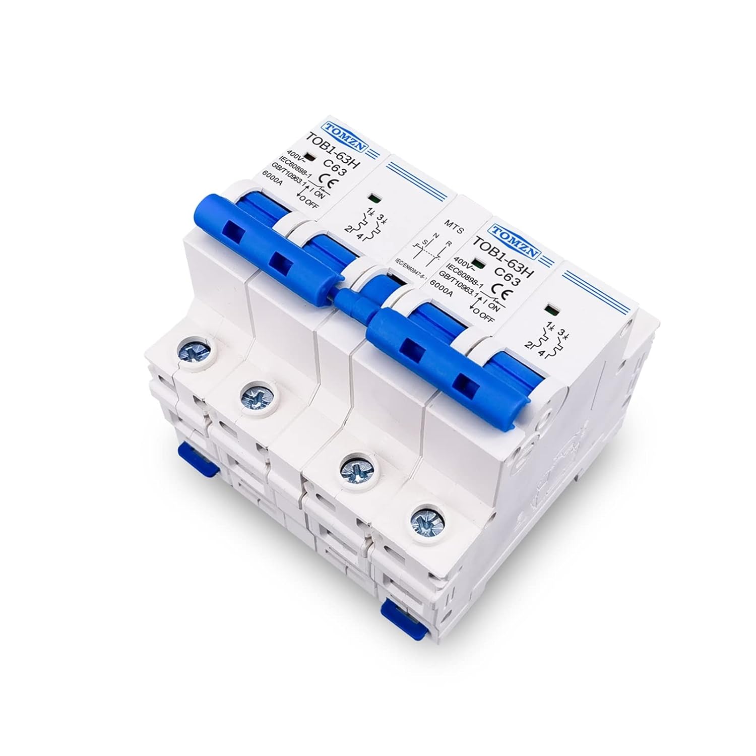 MTS Dual Power Manual Transfer Switch Circuit Breaker MCB 50HZ/60HZ