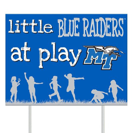 MTSU Blue Raiders 24" x 18" Little Fans At Play Yard Sign