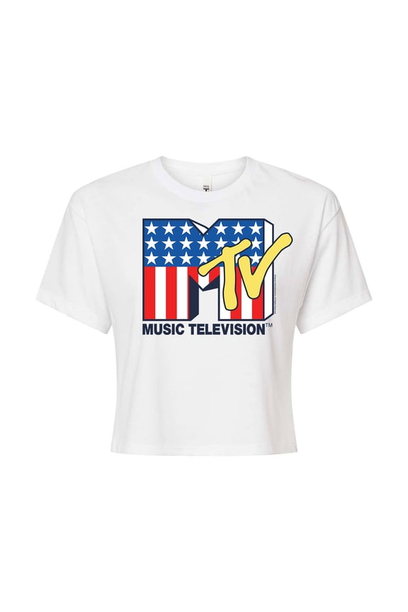 - Americana Logo - Juniors Cropped Tee
