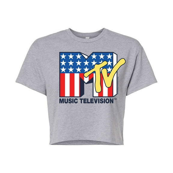 MTV - Americana Logo - Juniors Cropped Tee