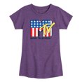 thumbnail image 1 of MTV - Americana Logo - Toddler And Youth Girls Short Sleeve Graphic T-Shirt, 1 of 4