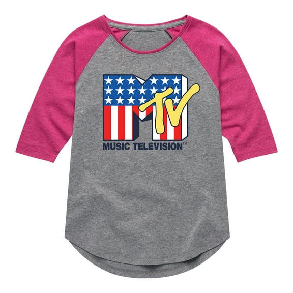 MTV - Americana MTV - Girls Shirt Tail Raglan