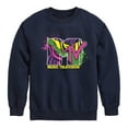 thumbnail image 1 of MTV - Animal Print Splatter - Toddler & Youth Crewneck Fleece Sweatshirt, 1 of 4