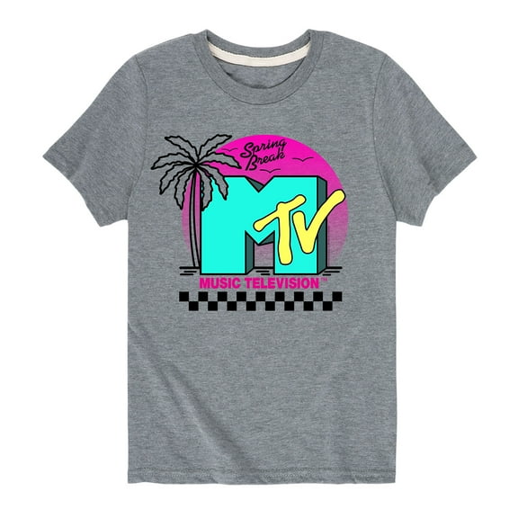MTV - Beach Logo - Toddler And Youth Short Sleeve Graphic T-Shirt