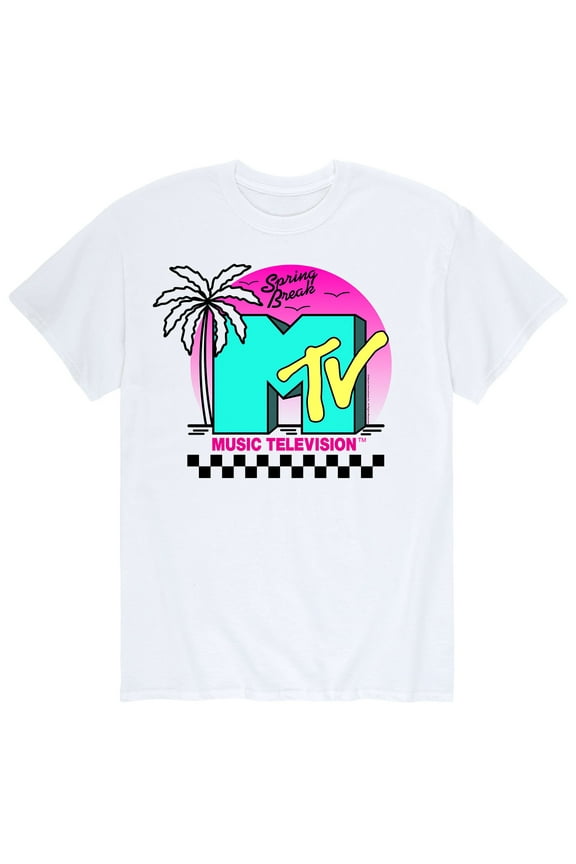- Beach MTV - Men's Short Sleeve Graphic T-Shirt