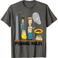 thumbnail image 1 of MTV - Beavis And Butthead Fishing Rules T-Shirt, 1 of 2