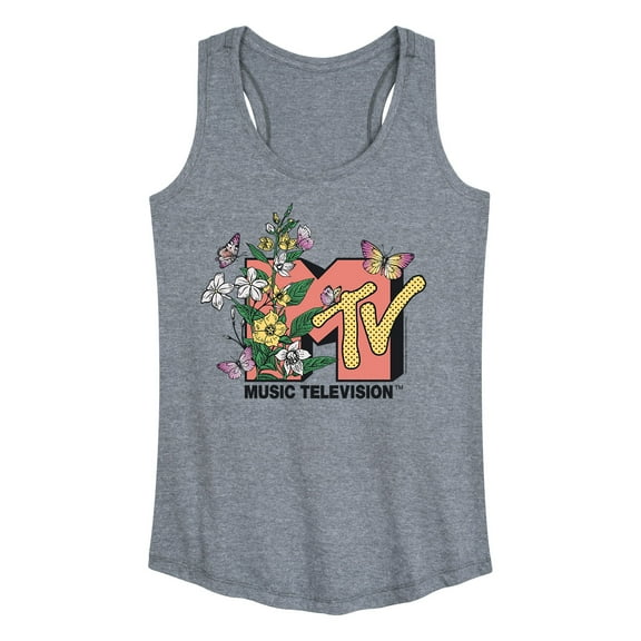 MTV - Botanical Spring Flowers Art - Women's Racerback Tank Top