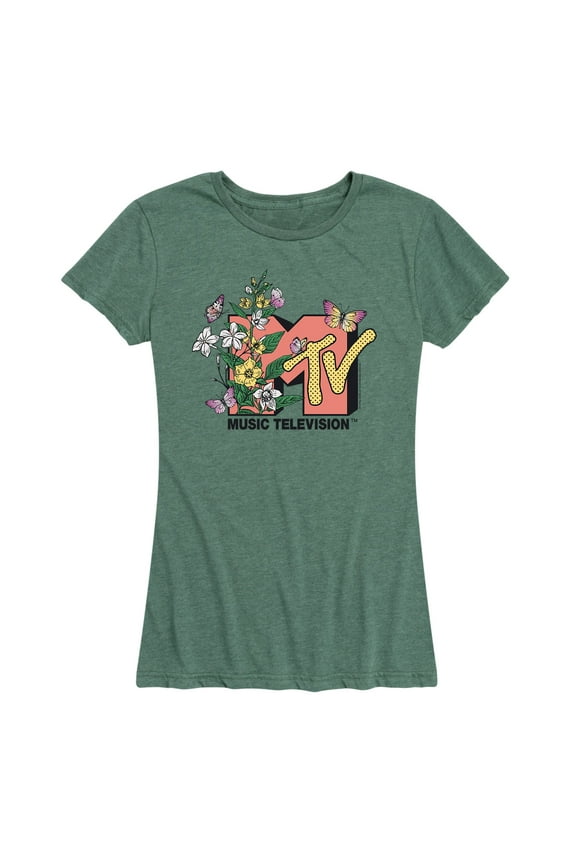 - Botanical Spring Flowers Art - Women's Short Sleeve Graphic T-Shirt