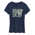 thumbnail image 1 of MTV - Brocade  Logo  - Women's Short Sleeve Graphic T-Shirt, 1 of 4