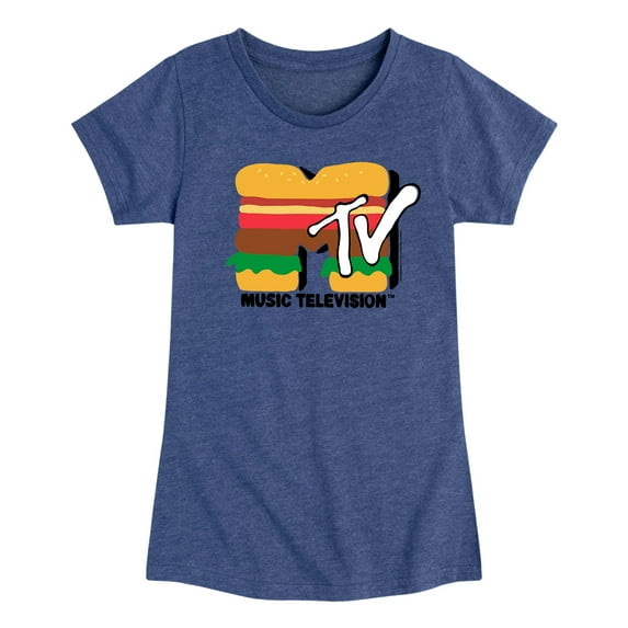 MTV - Burger MTV - Girls Toddler And Youth Short Sleeve T-Shirt