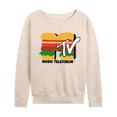 thumbnail image 1 of MTV - Burger MTV Logo - Women's Lightweight French Terry Long Sleeve Shirt, 1 of 4
