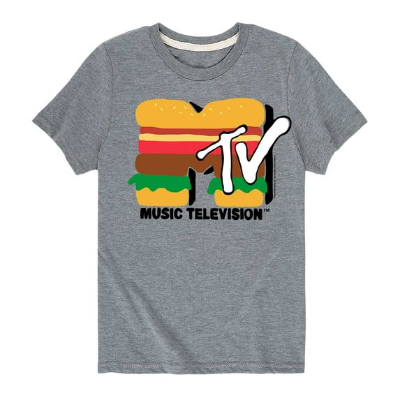 MTV - Burger TV Logo - Toddler And Youth Short Sleeve Graphic T-Shirt