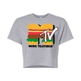 thumbnail image 1 of MTV - Burger Tv - Juniors Cropped Tee, 1 of 5
