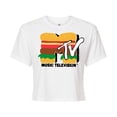 thumbnail image 1 of MTV - Burger Tv - Juniors Cropped Tee, 1 of 5
