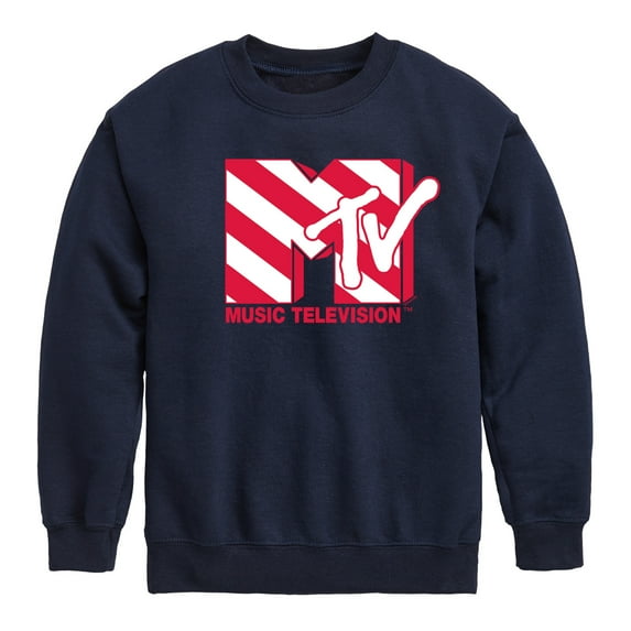 MTV - Candy Cane MTV - Toddler & Youth Crewneck Fleece Sweatshirt