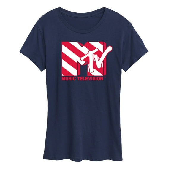 MTV - Candy Cane - Women's Short Sleeve Graphic T-Shirt