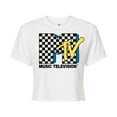 thumbnail image 1 of MTV - Checker Logo - Juniors Cropped Tee, 1 of 5