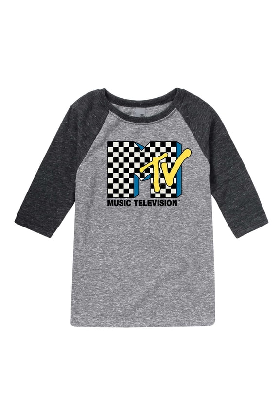 - Checker Logo - Toddler And Youth Raglan Graphic T-Shirt