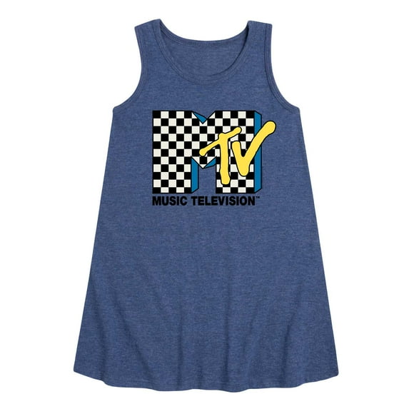 MTV - Checker Logo - Toddler and Youth Girls A-line Dress