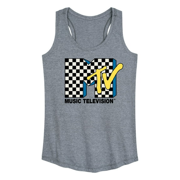 MTV - Checker MTV Logo - Women's Racerback Tank Top