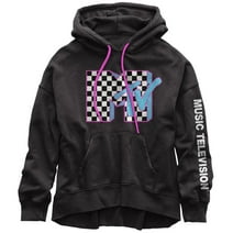 MTV - Checkerboard Logo Juniors Pullover Hoodie