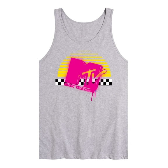 MTV - Checkered Sunset - Men's Jersey Tank Top