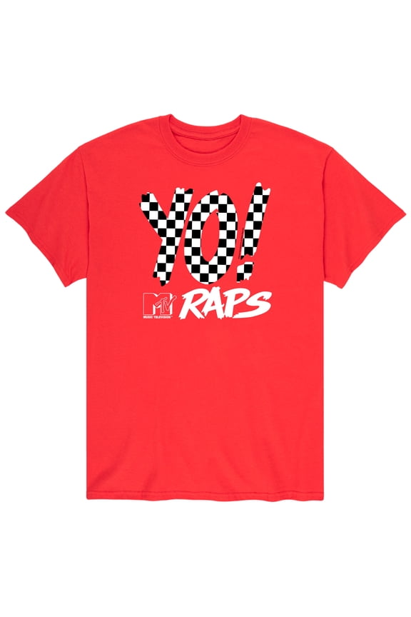 - Checkered Yo MTV Raps - Men's Short Sleeve Graphic T-Shirt