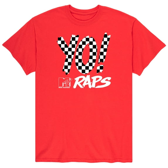 MTV - Checkered Yo MTV Raps - Men's Short Sleeve Graphic T-Shirt