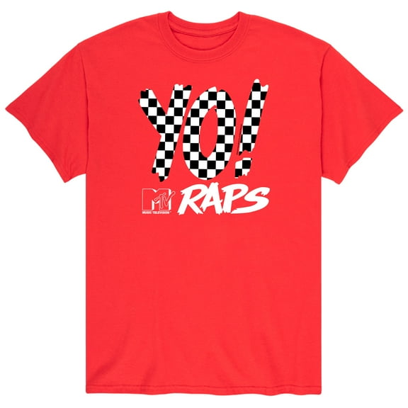 MTV - Checkered Yo MTV Raps - Men's Short Sleeve Graphic T-Shirt