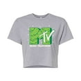 thumbnail image 1 of MTV - Christmas Tree - Juniors Cropped Cotton Blend T-Shirt, 1 of 5