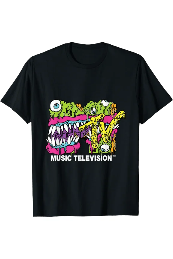 MTV Classic Logo Monster Design T-Shirt, Unisex T-Shirt