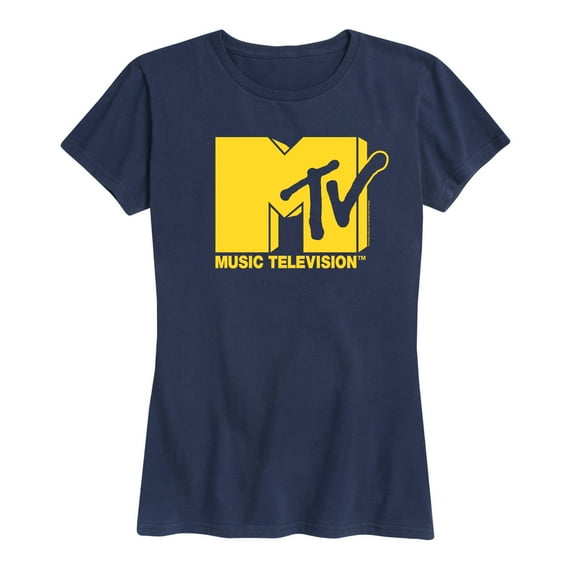 MTV - Classic Yellow MTV Logo - Women's Short Sleeve Graphic T-Shirt