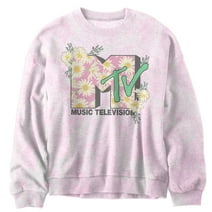 MTV - Daisy Logo Juniors Tie Dye Sweatshirt