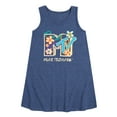 thumbnail image 1 of MTV - Drawn Floral Logo - Toddler & Youth Girls A-line Dress, 1 of 4